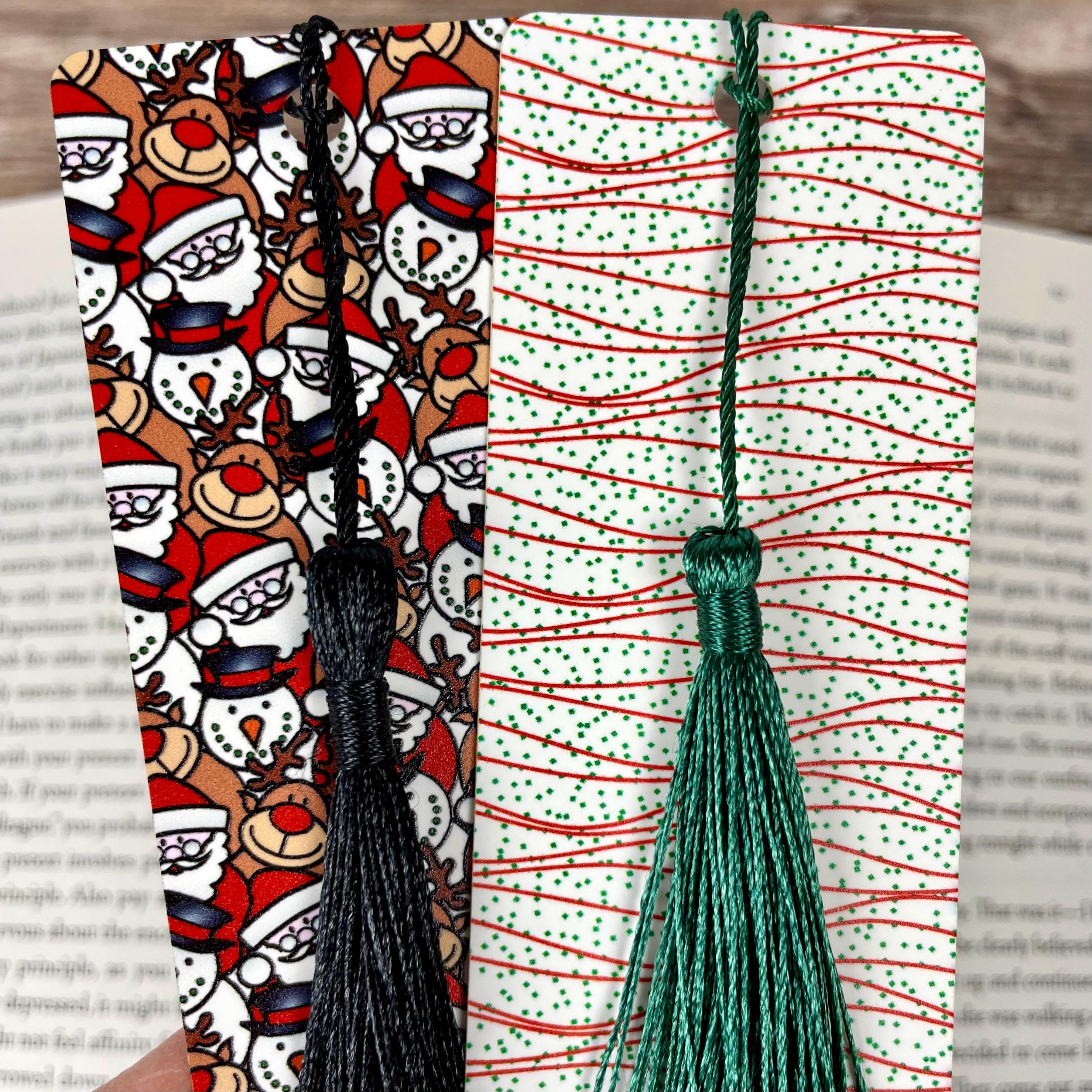 Book Lover Gift Set with 2 Christmas Bookmarks, A Festive Reading Accessory Gift for Book Lovers