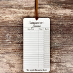 Personalized Reading Log Bookmark: Book Lover Gift