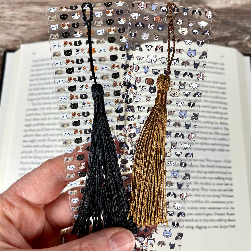 Book Lover Gift Set with Dog and Cat Bookmarks, A Perfect Stocking Stuffer for Pet Lovers
