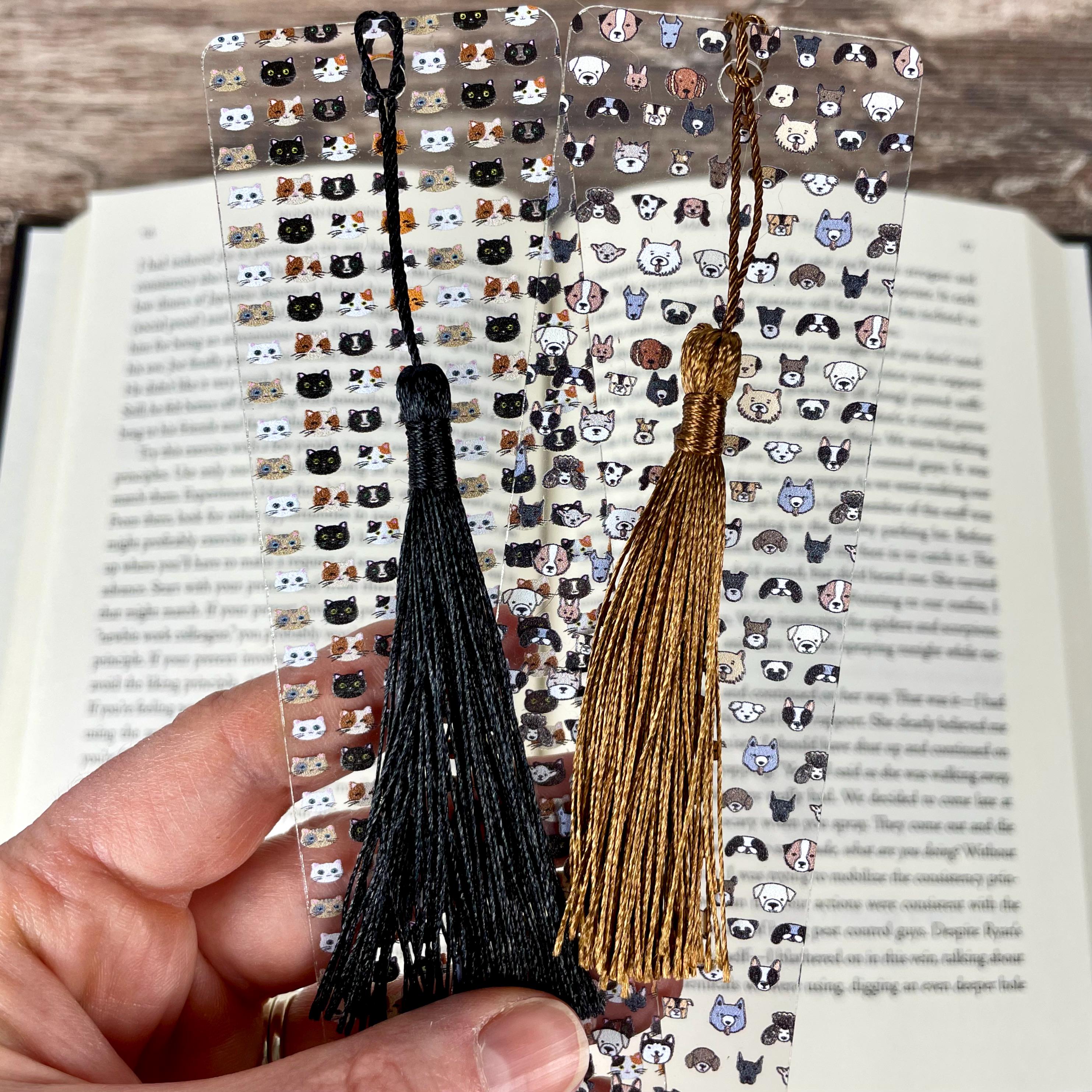 Book Lover Gift Set with Dog and Cat Bookmarks, A Perfect Stocking Stuffer for Pet Lovers