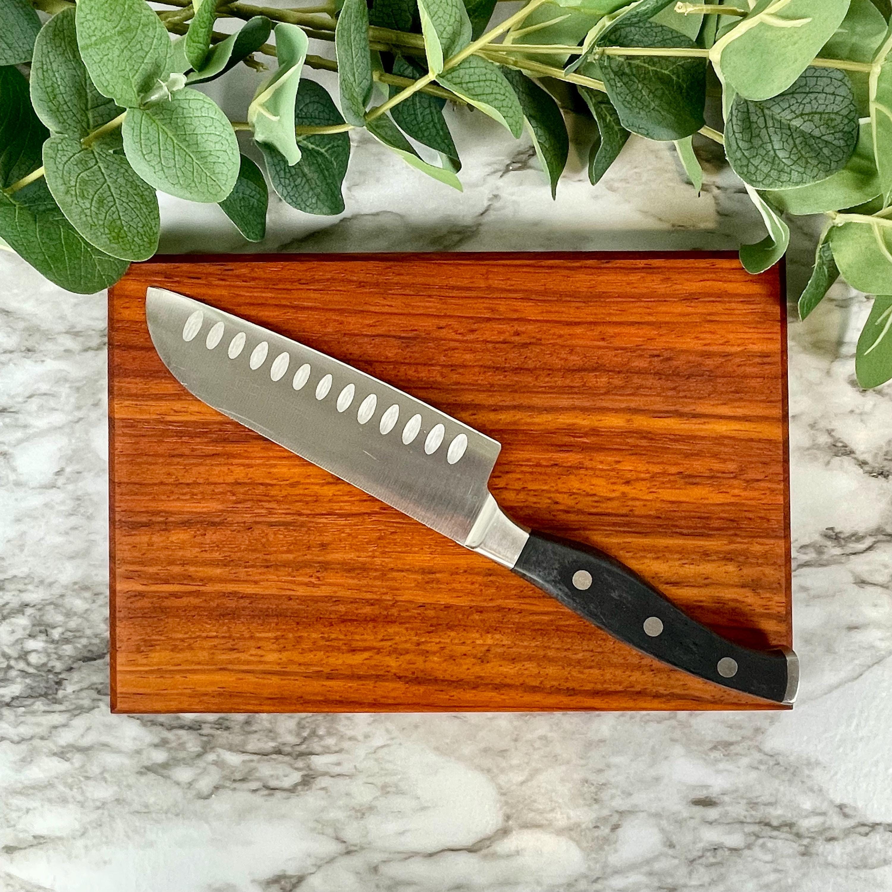 Compact Wood Cutting Board – Solid Walnut Cherry Maple Mini Board – Perfect for RV, Apartment & Small Kitchens