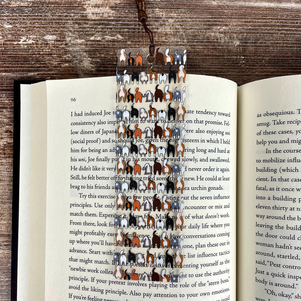 Funny Dog Butt Bookmark – Weird Gift for Dog Lovers, Bookworms, and Pet Parents