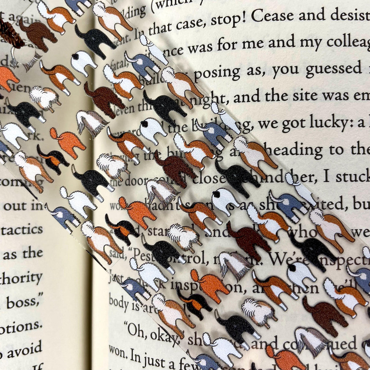Funny Dog Butt Bookmark – Weird Gift for Dog Lovers, Bookworms, and Pet Parents
