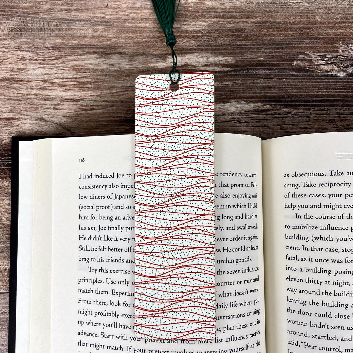 Christmas Bookmark Makes a Holiday Stocking Stuffer, Teacher Gift or Secret Santa Gift for Book Lovers and Readers