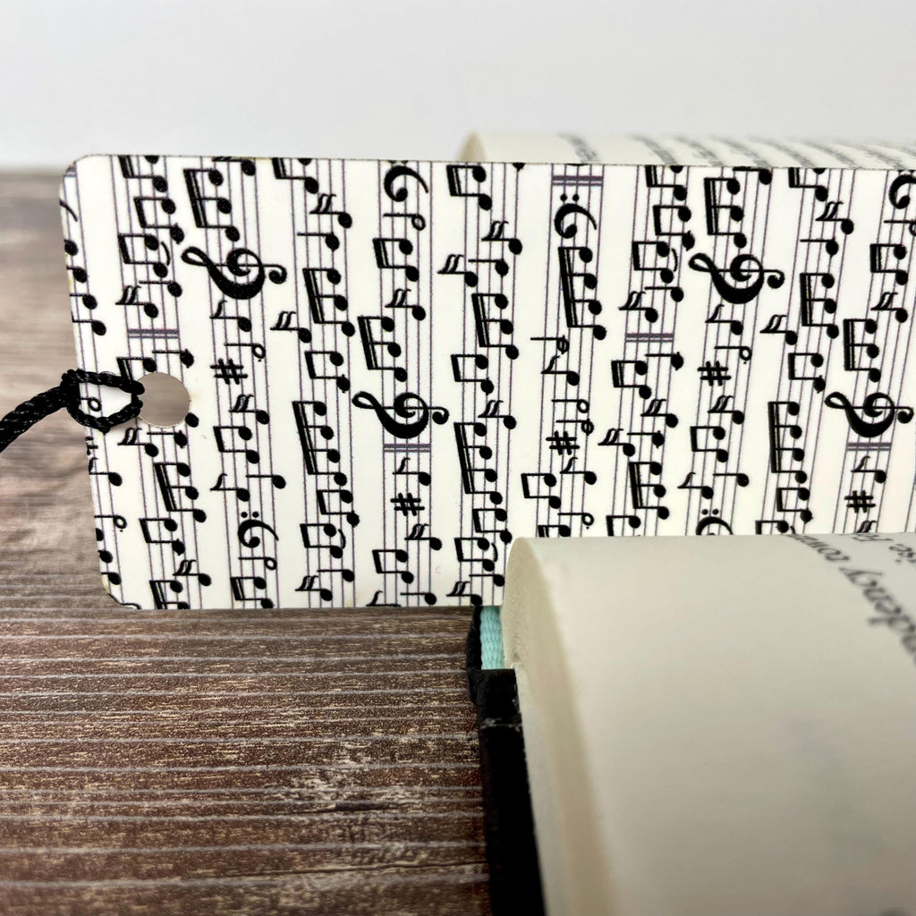 Music Notes Bookmark for Music Teachers and Students, Piano Recital Gift or End of Year Gift for Choir and Band Members