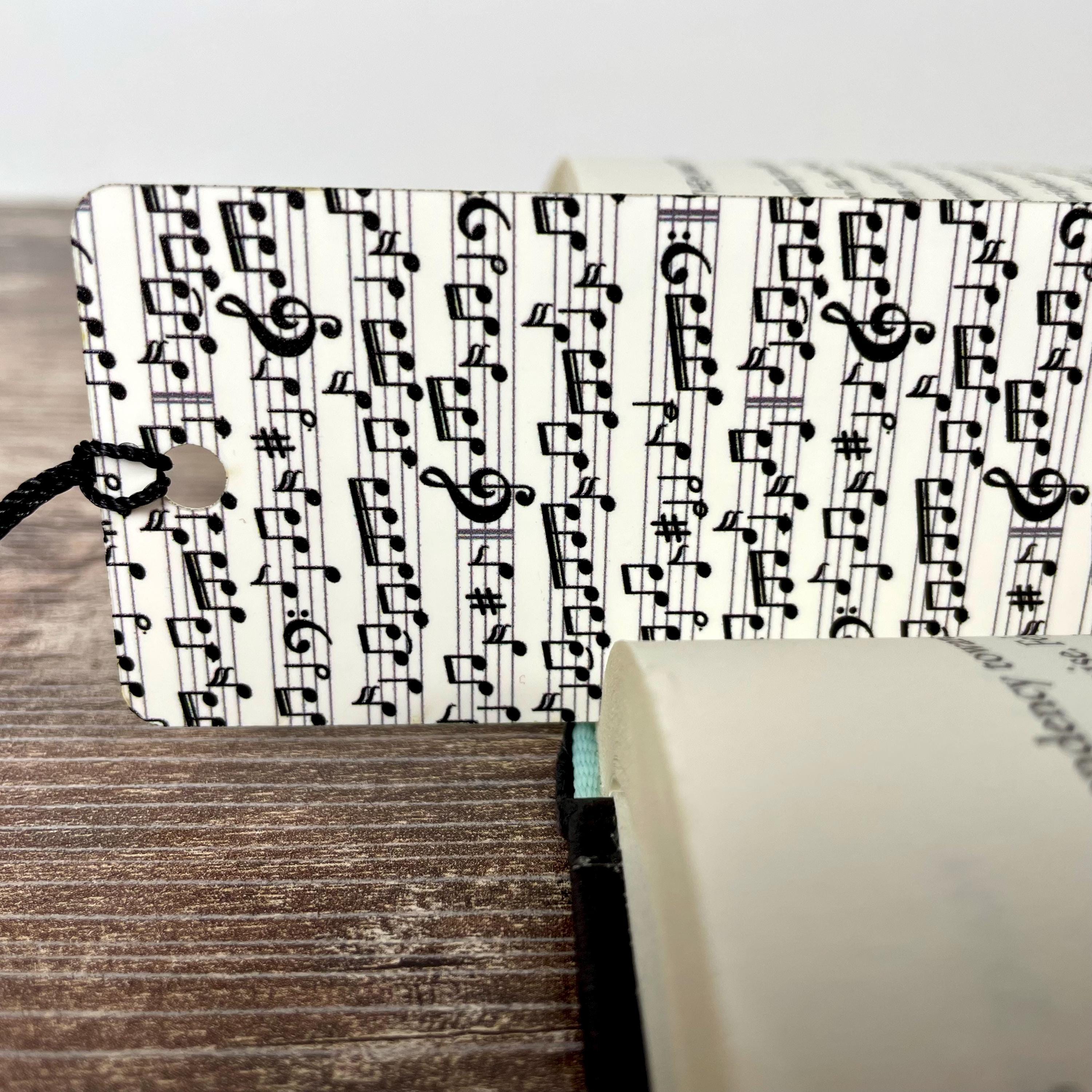 Music Notes Bookmark for Music Teachers and Students, Piano Recital Gift or End of Year Gift for Choir and Band Members