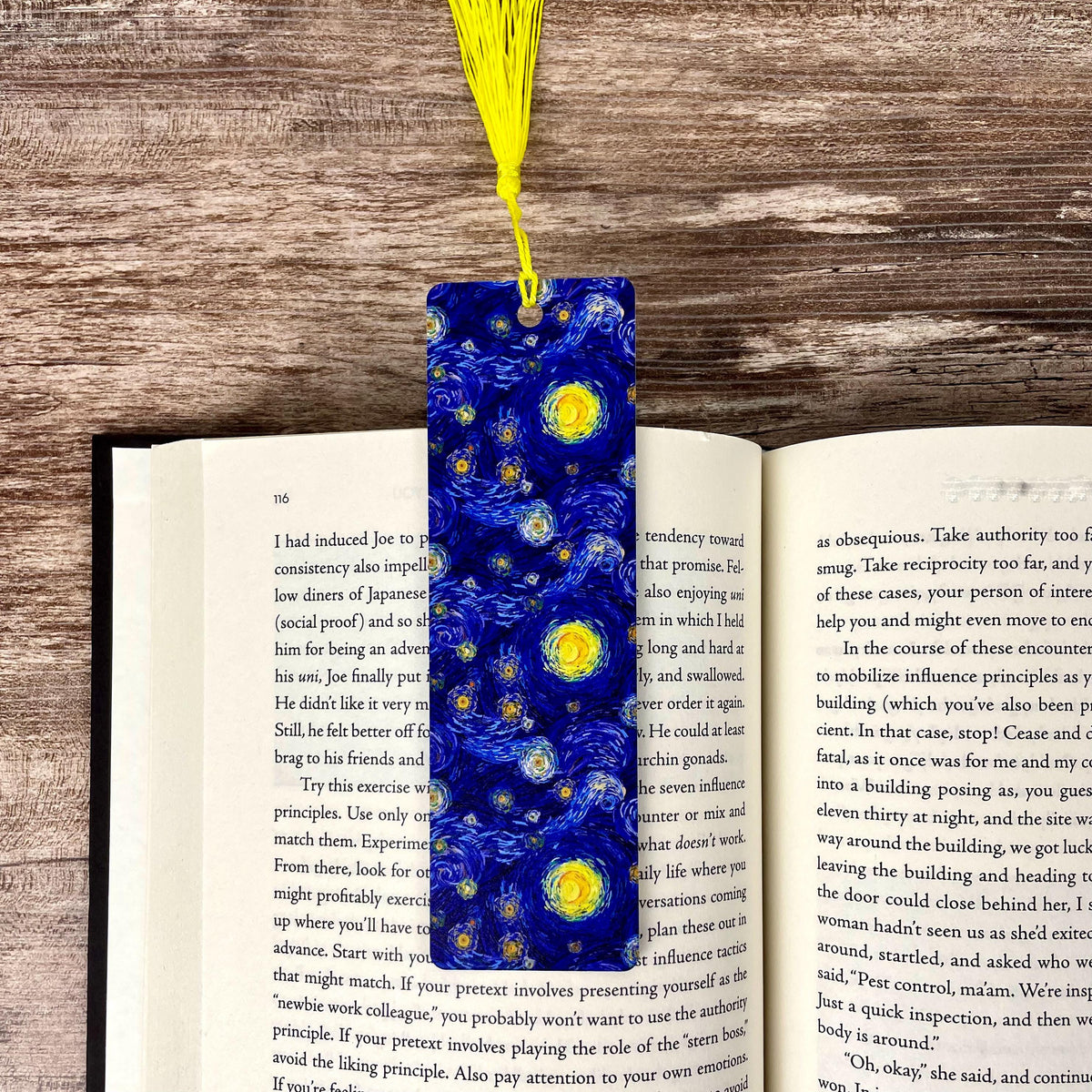 Starry Night Inspired Bookmark Makes a Teacher Gift or Bookish Accessory for Art Lovers, Artists and Readers