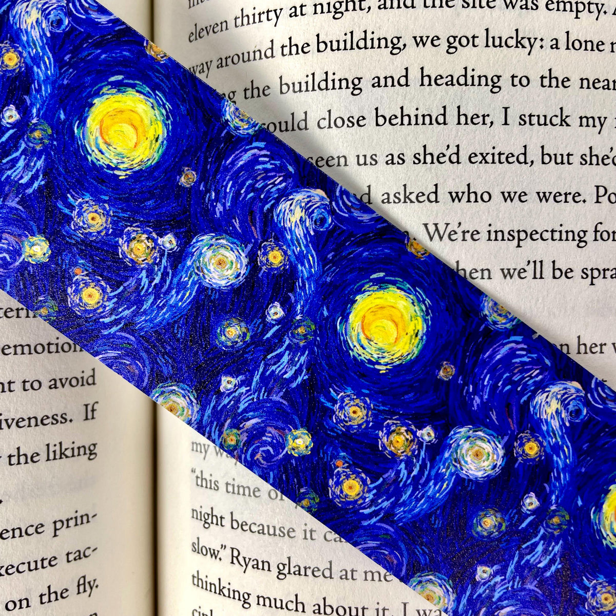 Starry Night Inspired Bookmark Makes a Teacher Gift or Bookish Accessory for Art Lovers, Artists and Readers