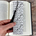 Music Notes Bookmark for Music Teachers and Students, Piano Recital Gift or End of Year Gift for Choir and Band Members