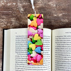 Candy Heart Bookmark Makes a Valentine’s Day Gift for Book Lovers or a Cute Teacher Gift for Students and Young Readers
