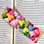 Candy Heart Bookmark Makes a Valentine’s Day Gift for Book Lovers or a Cute Teacher Gift for Students and Young Readers
