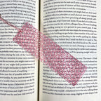 Pink Heart Bookmark Makes a Valentine Gift or Bookish Birthday Gift for Romance Readers and Book Lovers