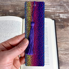 Rainbow Leopard Print Bookmark | Book Lover Gift | Colorful Bookmark | Teacher Gift | Animal Print Bookmark