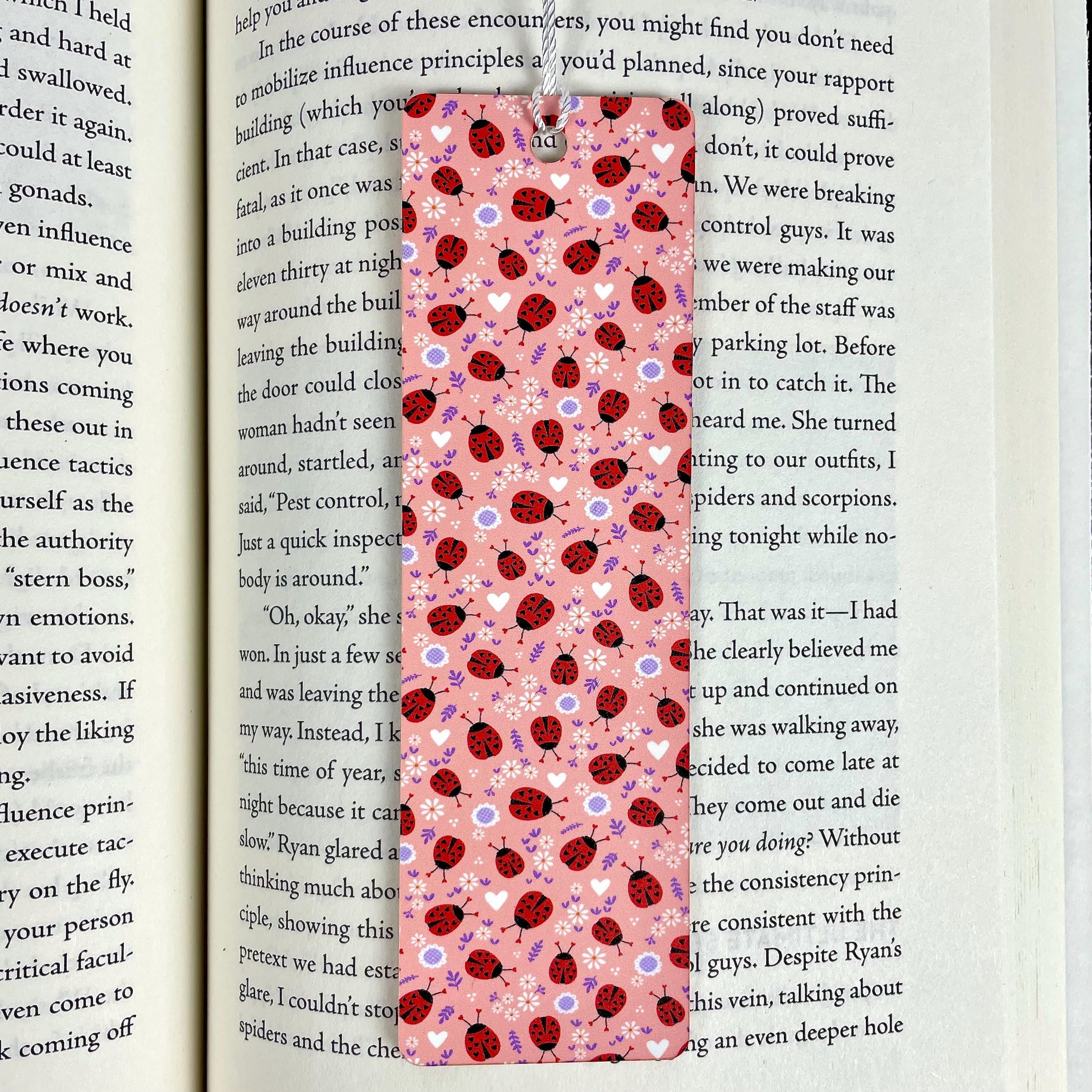 Ladybug Bookmark Makes a Cute Teacher Appreciation Gift or Stocking Stuffer for Ladybug Lovers, Book Lovers and Readers