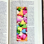 Candy Heart Bookmark Makes a Valentine’s Day Gift for Book Lovers or a Cute Teacher Gift for Students and Young Readers