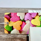 Candy Heart Bookmark Makes a Valentine’s Day Gift for Book Lovers or a Cute Teacher Gift for Students and Young Readers