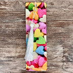 Candy Heart Bookmark Makes a Valentine’s Day Gift for Book Lovers or a Cute Teacher Gift for Students and Young Readers