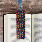 Retro Floral Bookmark Makes a Colorful Teacher Gift or Bookish Birthday Gift for Flower Lovers and Readers