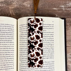 Brown Cow Print Bookmark Makes a Western Teacher Gift or Stocking Stuffer for Country Girls and Book Lovers