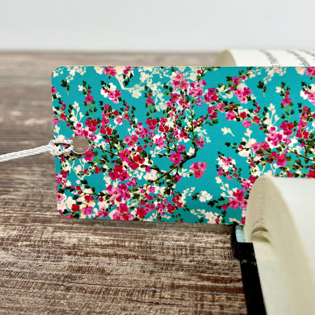 Cherry Blossom Bookmark for Teacher Appreciation Gift, Floral Book Accessory or Birthday Gift for Book Lovers and Readers