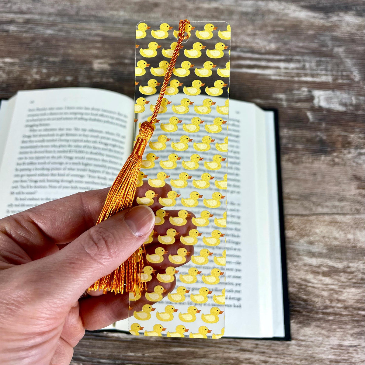 Rubber Duck Bookmark for Teacher Gift Baskets, Birthday Gifts or Stocking Stuffers for Rubber Duck Lovers and Young Readers