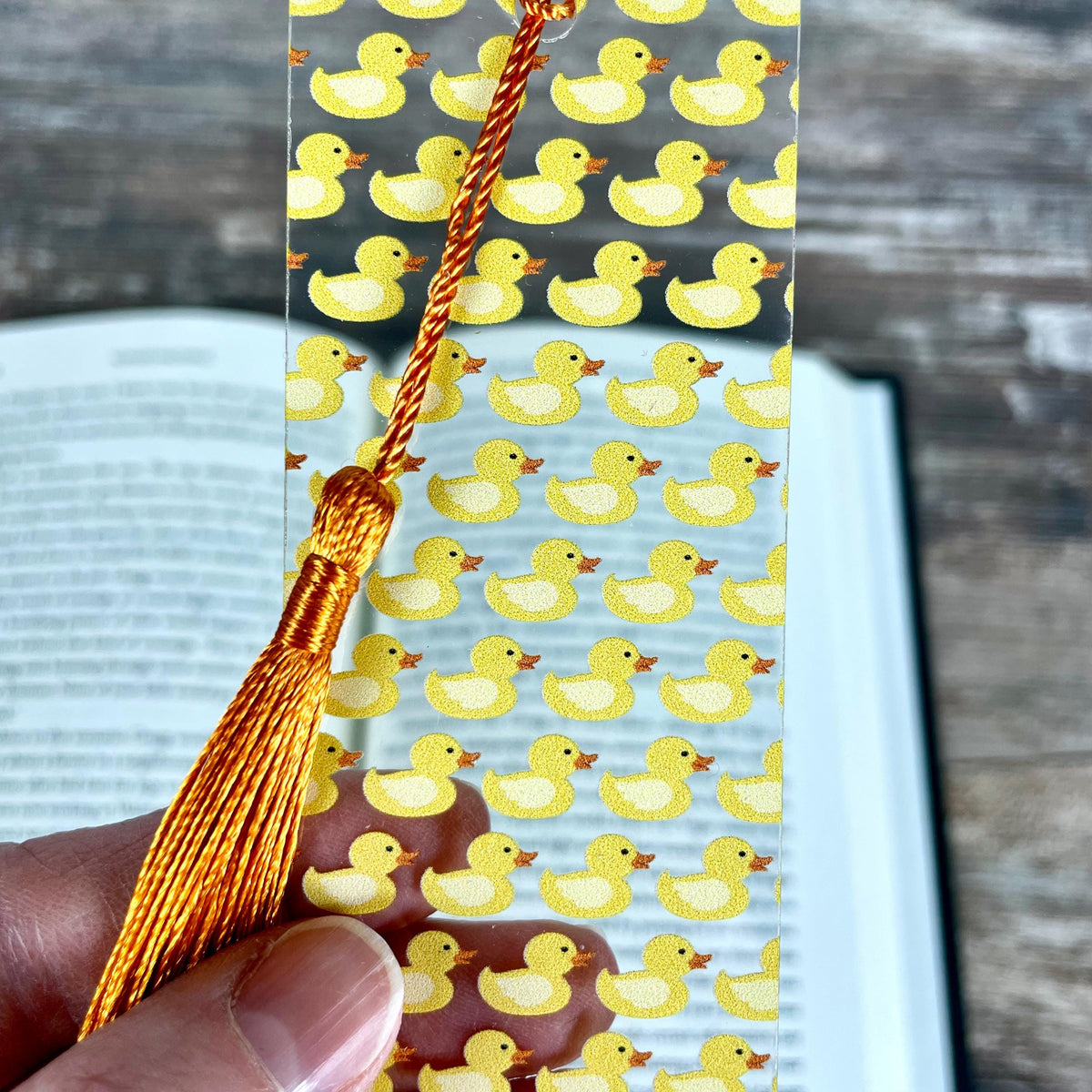 Rubber Duck Bookmark for Teacher Gift Baskets, Birthday Gifts or Stocking Stuffers for Rubber Duck Lovers and Young Readers