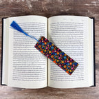 Retro Floral Bookmark Makes a Colorful Teacher Gift or Bookish Birthday Gift for Flower Lovers and Readers