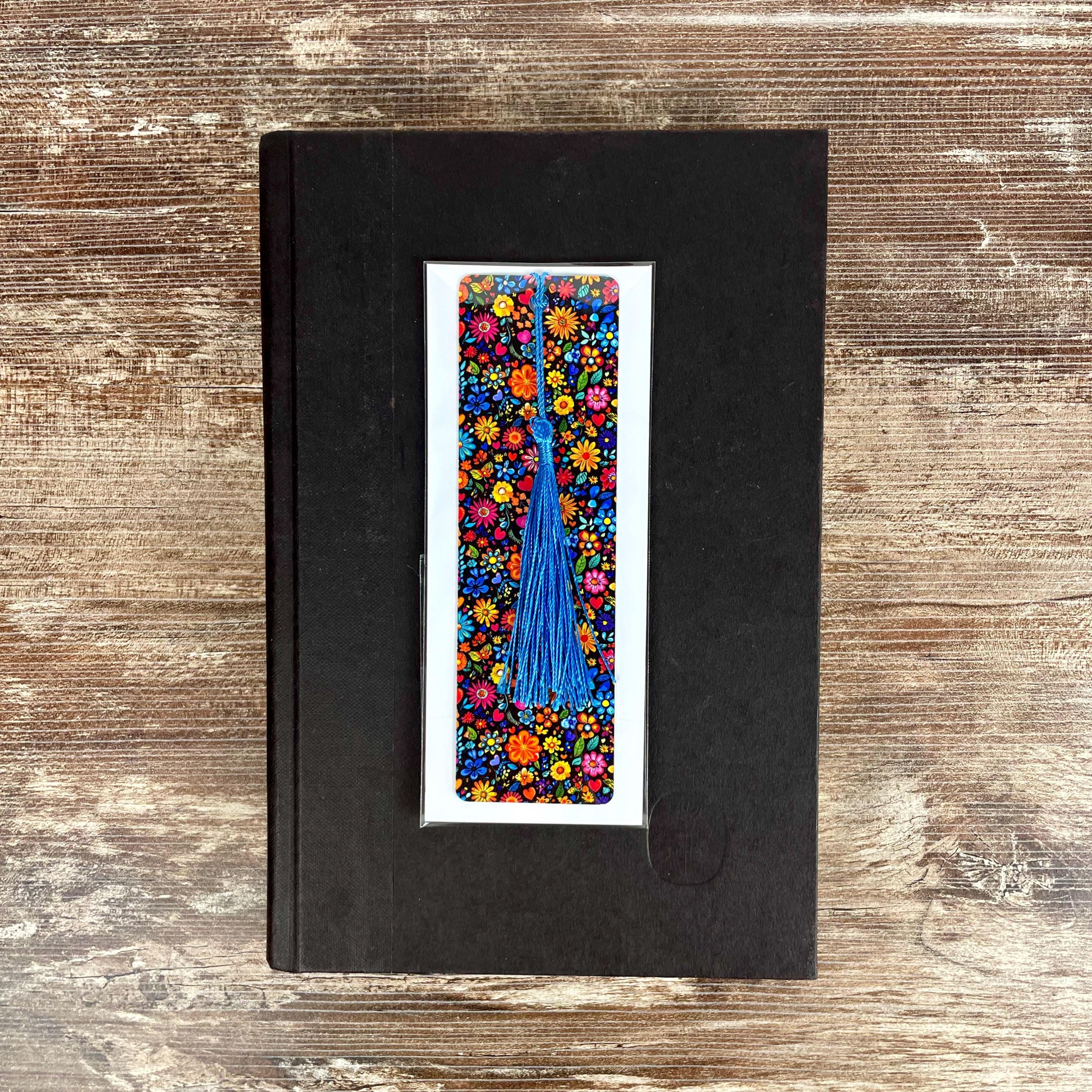 Retro Floral Bookmark Makes a Colorful Teacher Gift or Bookish Birthday Gift for Flower Lovers and Readers