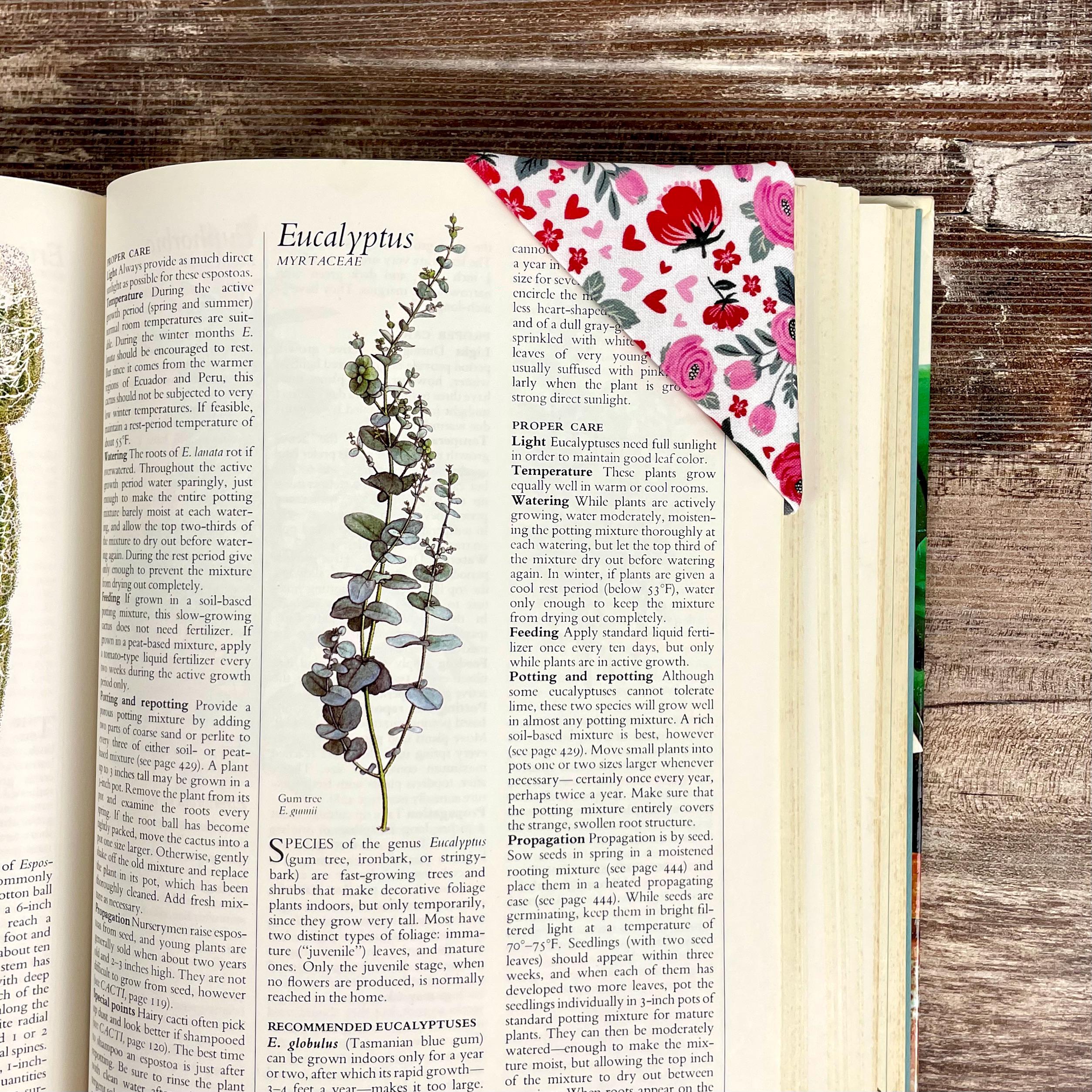 Floral Bookmark | Fabric Bookmark | Book Lover Gift | Valentine Gift | Reader Gift