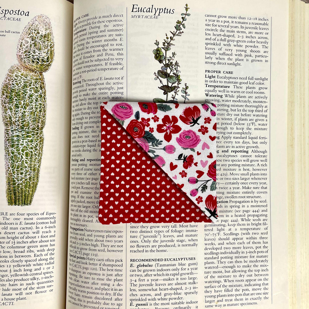 Floral Bookmark | Fabric Bookmark | Book Lover Gift | Valentine Gift | Reader Gift