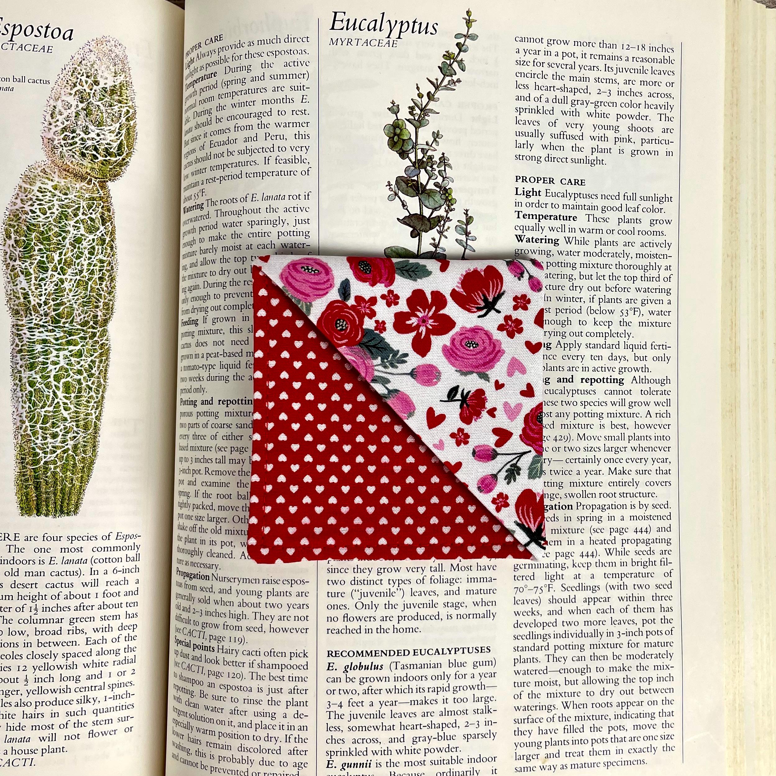 Floral Bookmark | Fabric Bookmark | Book Lover Gift | Valentine Gift | Reader Gift