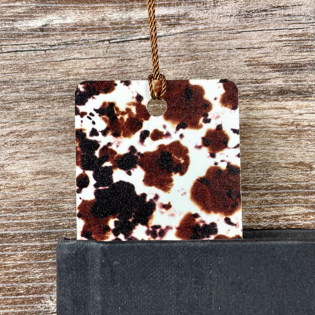Brown Cow Print Bookmark Makes a Western Teacher Gift or Stocking Stuffer for Country Girls and Book Lovers