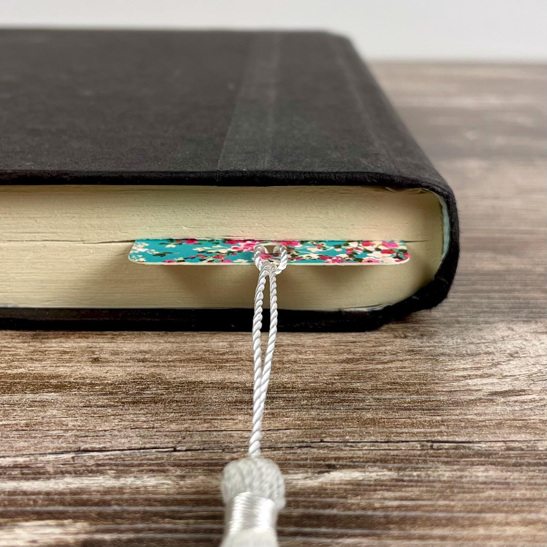 Cherry Blossom Bookmark for Teacher Appreciation Gift, Floral Book Accessory or Birthday Gift for Book Lovers and Readers