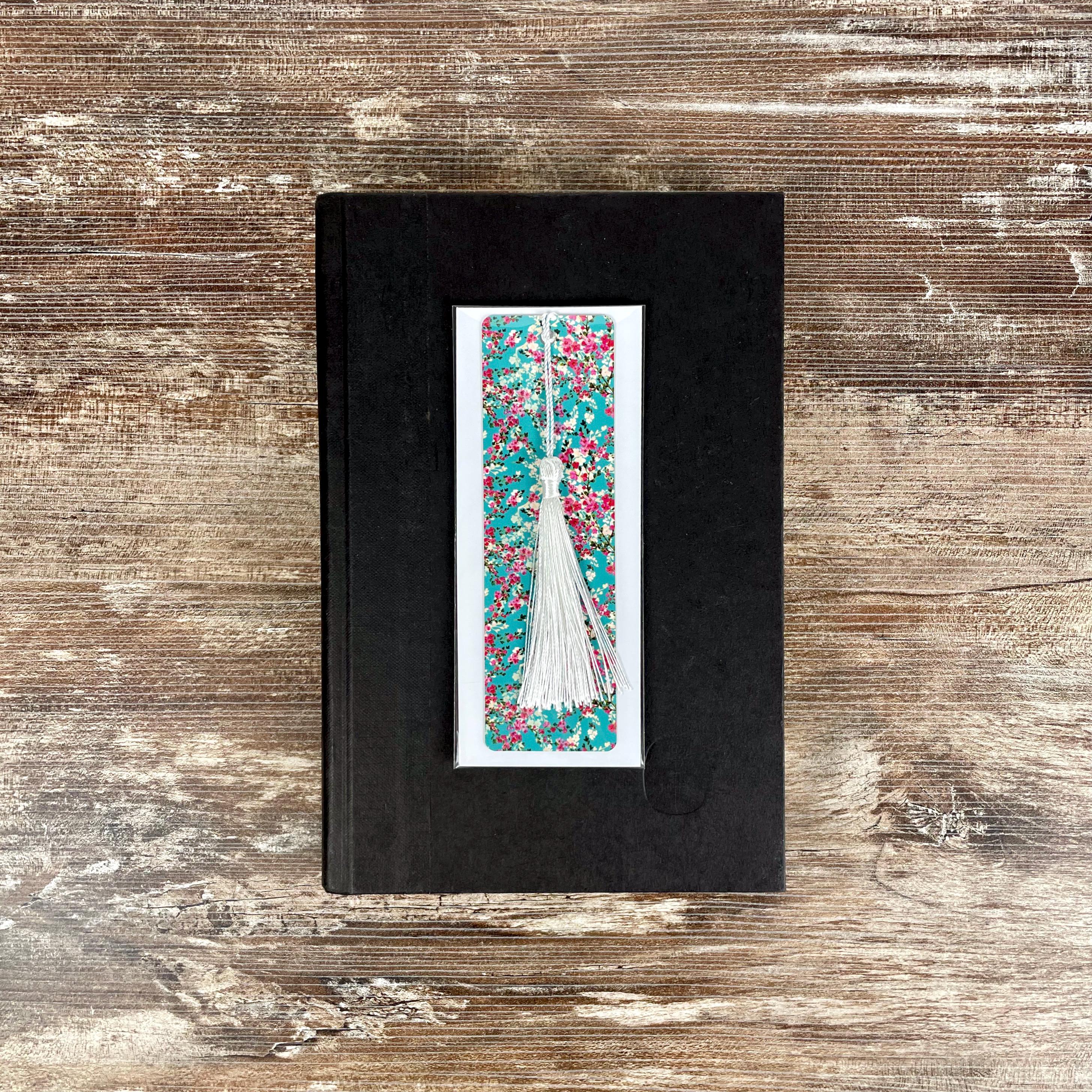 Cherry Blossom Bookmark for Teacher Appreciation Gift, Floral Book Accessory or Birthday Gift for Book Lovers and Readers