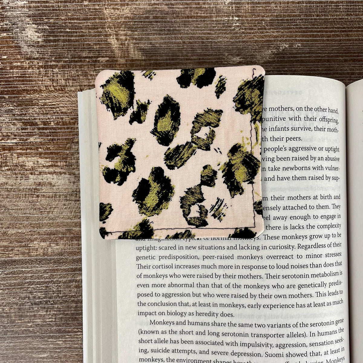 Pink Leopard Bookmark for Leopard Print Lovers Makes a Fun Birthday Gift for Women Who Love Books