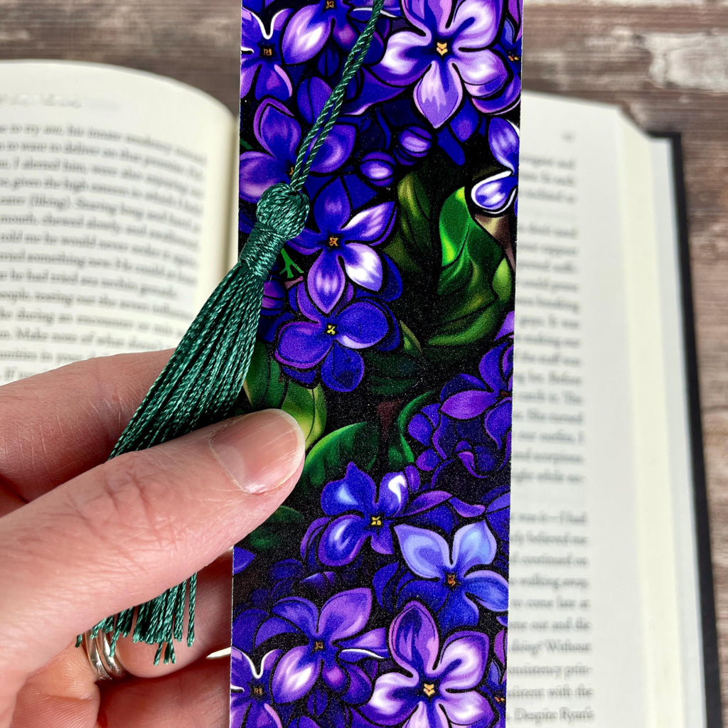 Lilac Floral Bookmark for Flower Lovers, a Spring Book Accessory or Teacher Appreciation Gift for Readers and Gardeners