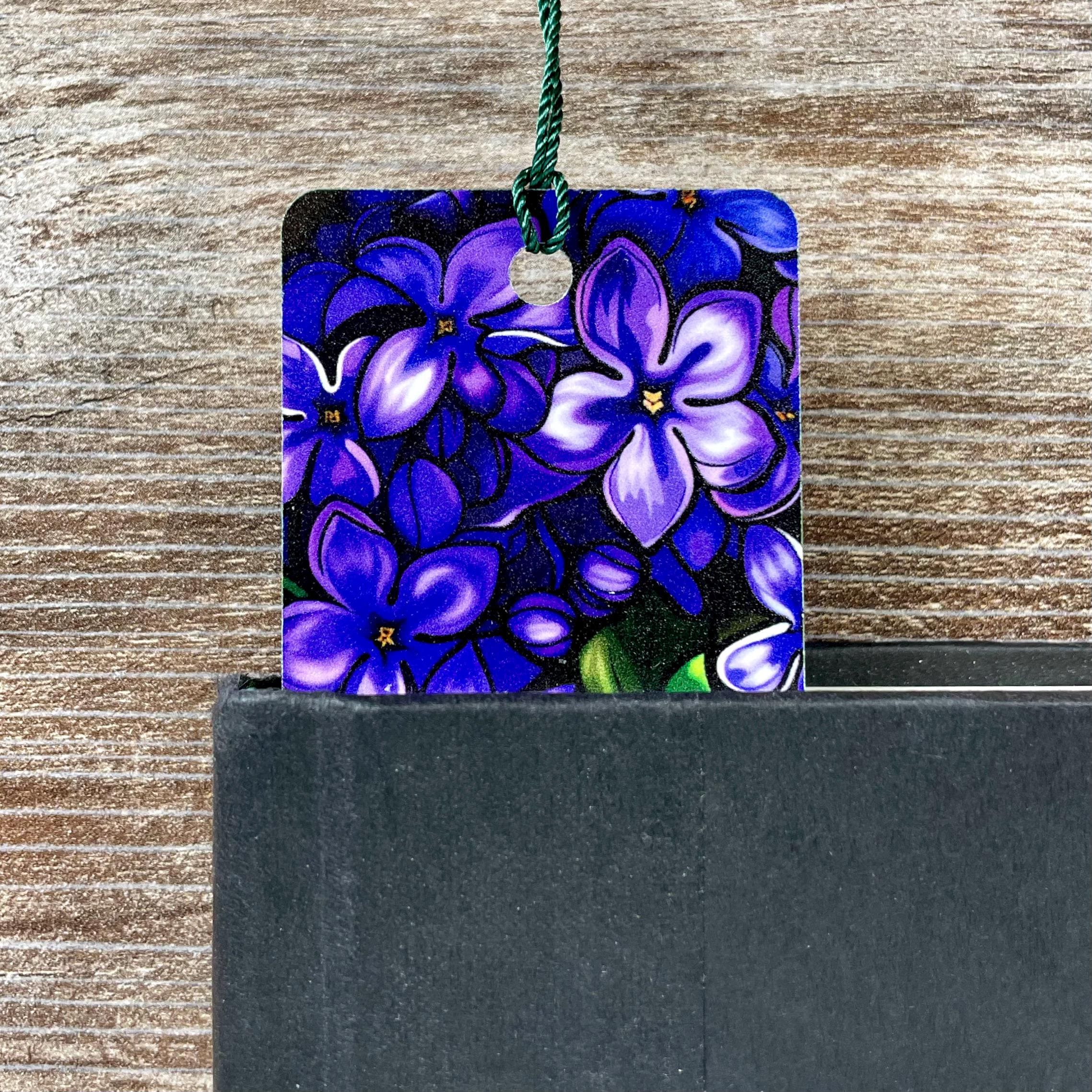 Lilac Floral Bookmark for Flower Lovers, a Spring Book Accessory or Teacher Appreciation Gift for Readers and Gardeners