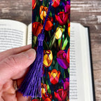 Tulip Floral Bookmark for Teacher Gift Basket or Bookish Gift for Mother's Day and Flower Lovers