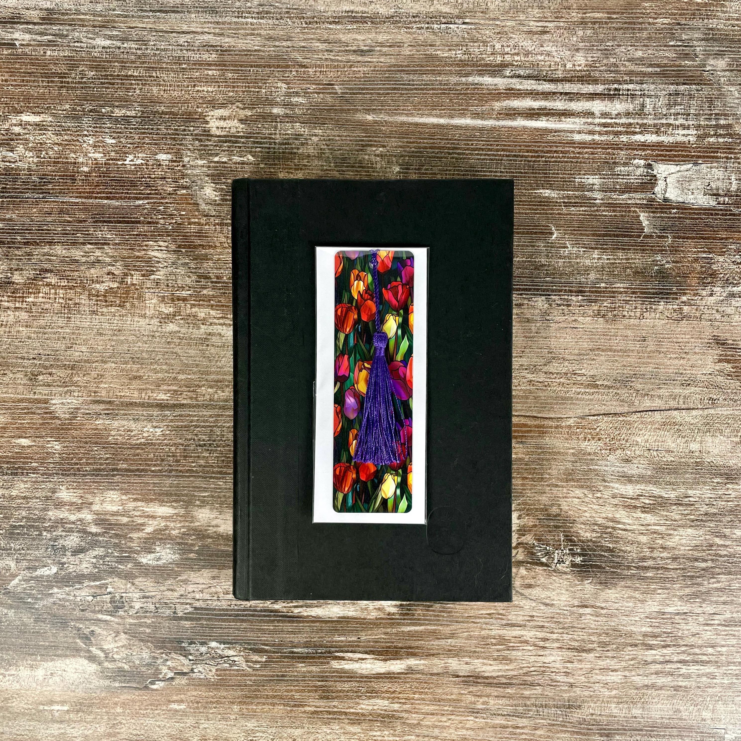 Tulip Floral Bookmark for Teacher Gift Basket or Bookish Gift for Mother's Day and Flower Lovers