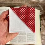 Heart Bookmark | Fabric Bookmark | Book Lover Gift | Valentine Gift | Reader Gift