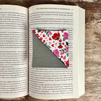 Floral Bookmark | Fabric Bookmark | Book Lover Gift | Valentine Gift | Reader Gift