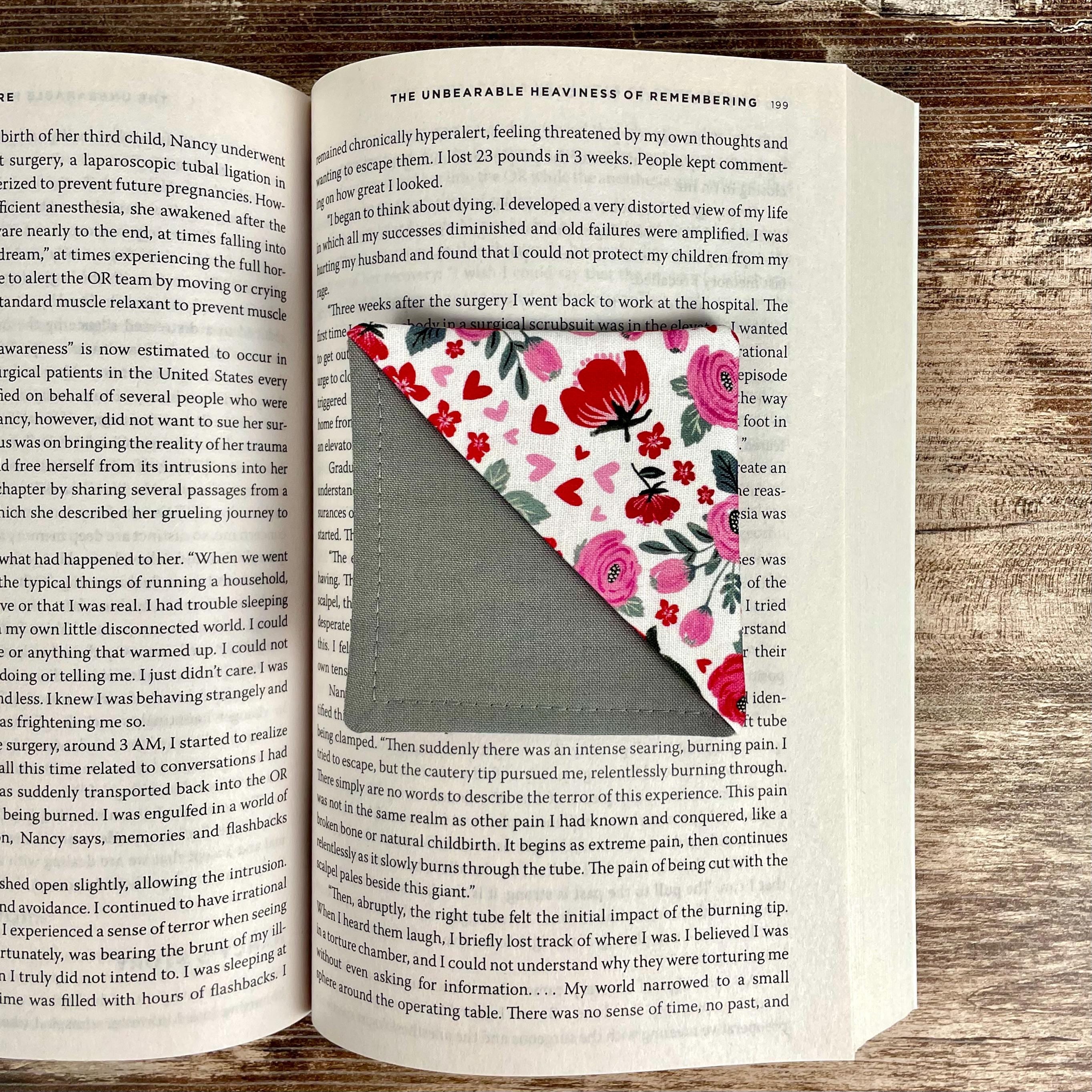 Floral Bookmark | Fabric Bookmark | Book Lover Gift | Valentine Gift | Reader Gift