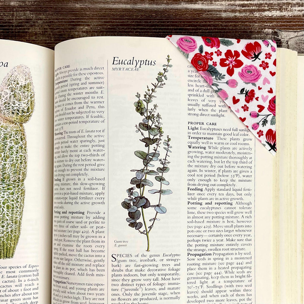 Floral Bookmark | Fabric Bookmark | Book Lover Gift | Valentine Gift | Reader Gift