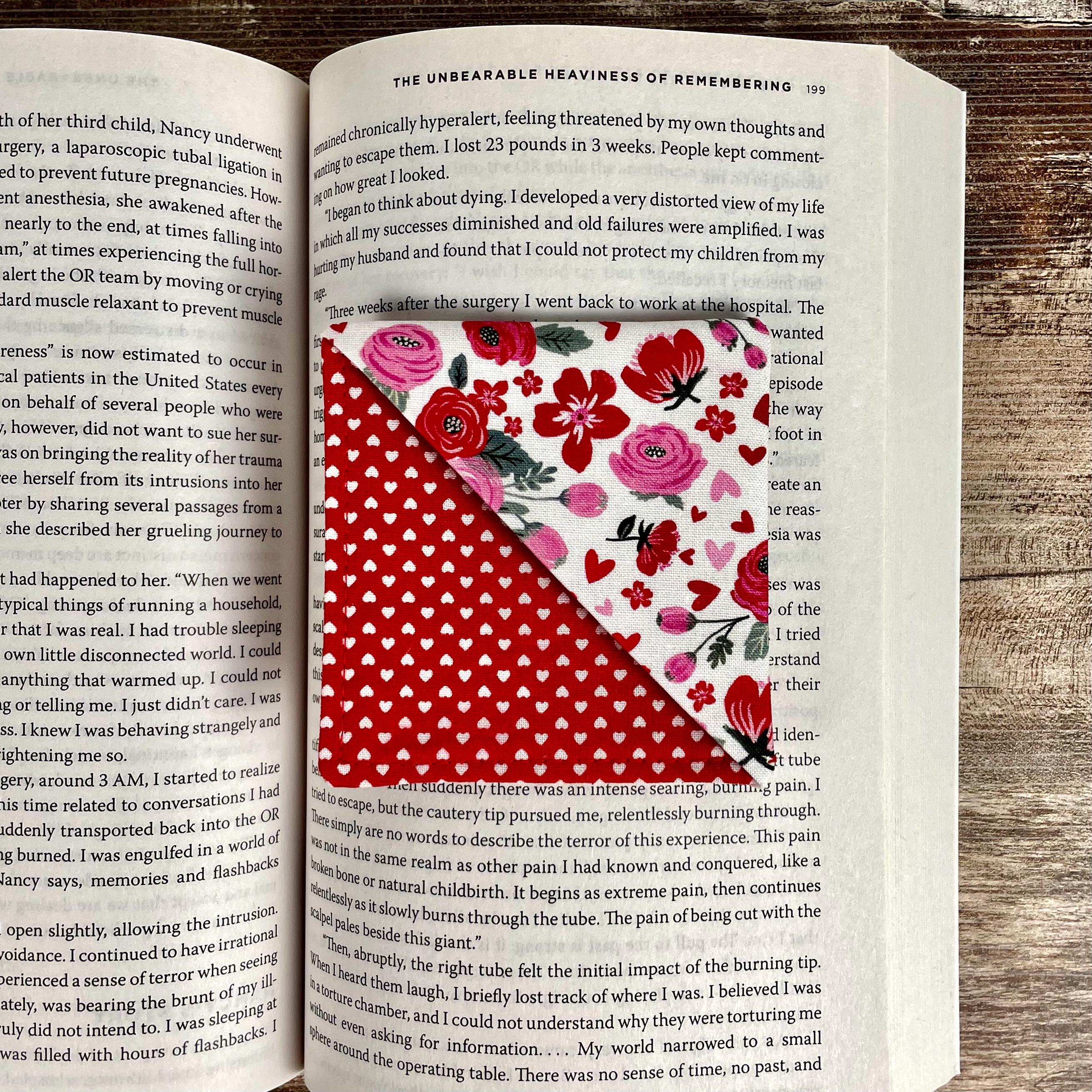 Floral Bookmark | Fabric Bookmark | Book Lover Gift | Valentine Gift | Reader Gift