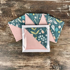 Teal Botanical Bookmark for Garden Lovers Makes a Thoughtful Book Club Exchange Gift