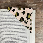Pink Leopard Bookmark for Leopard Print Lovers Makes a Fun Birthday Gift for Women Who Love Books