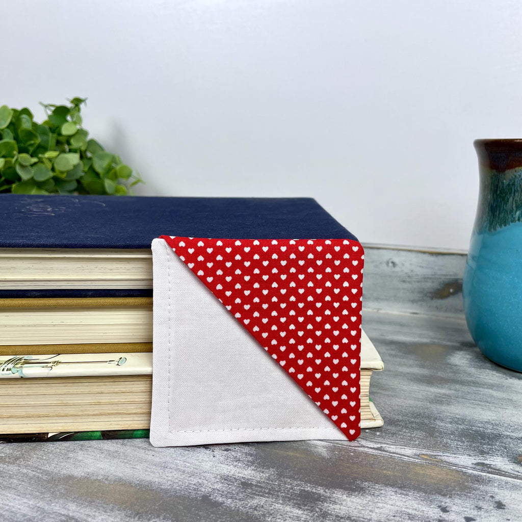 Heart Bookmark | Fabric Bookmark | Book Lover Gift | Valentine Gift | Reader Gift