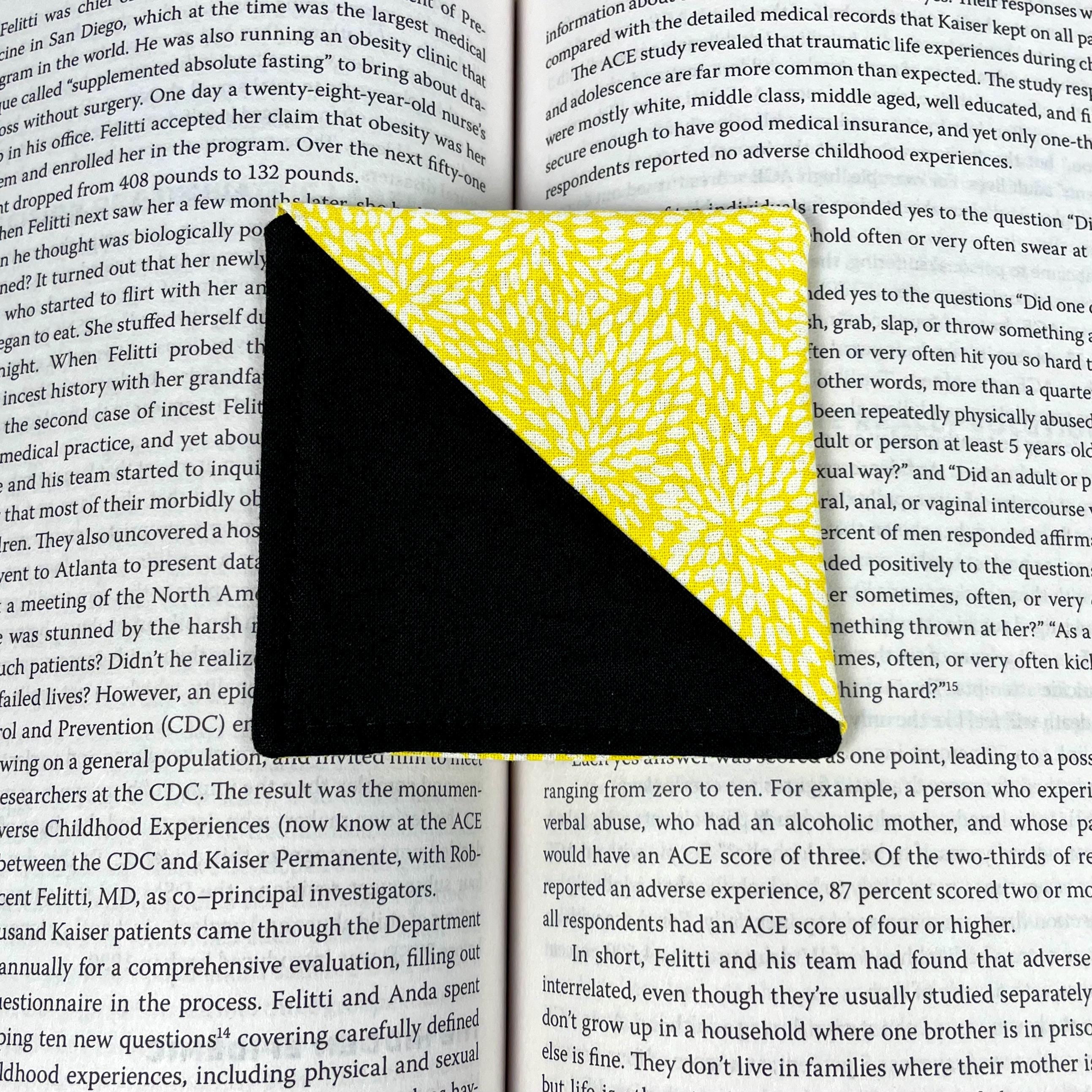 Yellow Floral Bookmark Makes a Thoughtful End of Year Teacher Gift or Thank You Gift for Book Lovers