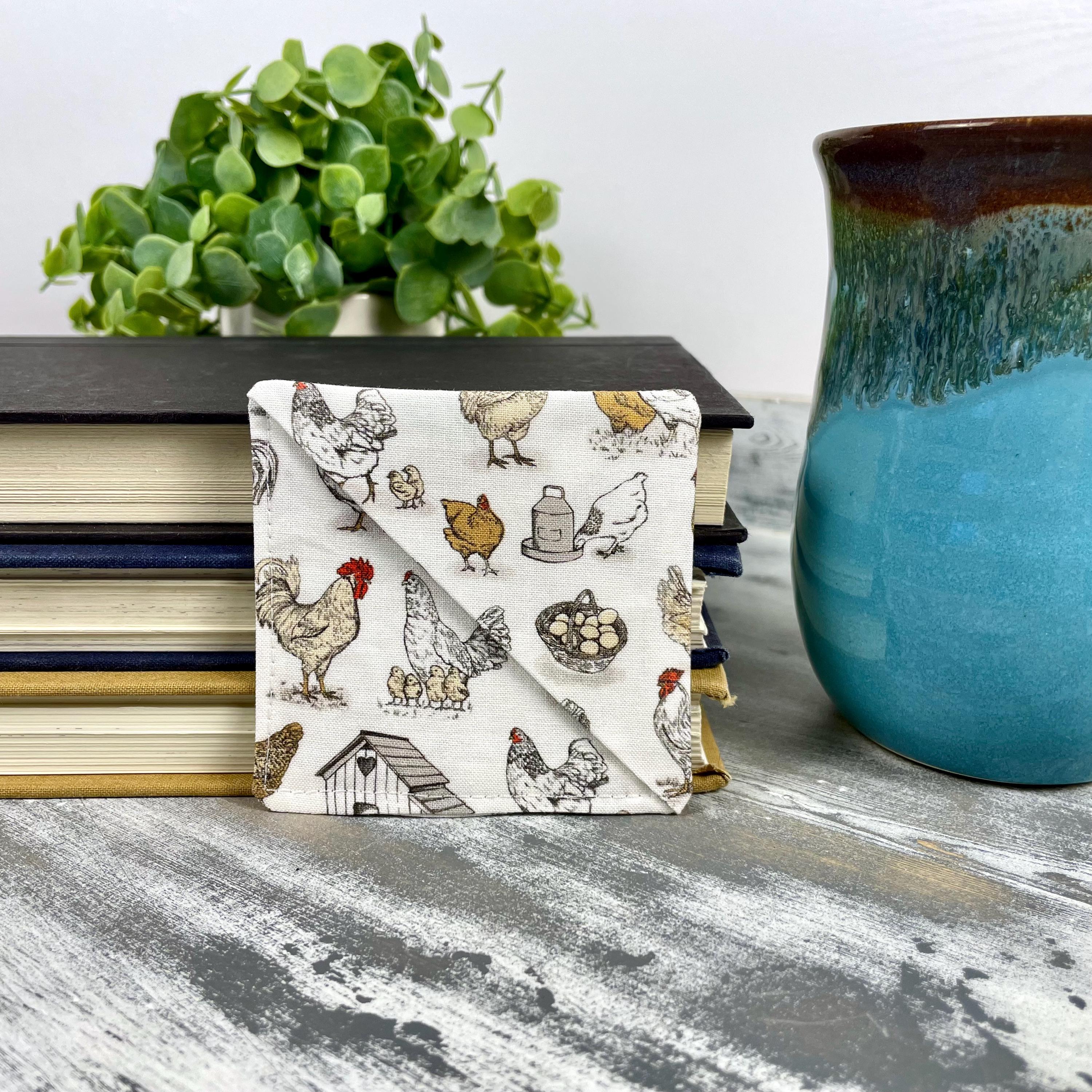 Chicken Bookmark for Chicken Lovers Makes a Farmhouse Gift for Backyard Chicken Keepers and Homesteaders