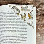 Chicken Bookmark for Chicken Lovers Makes a Farmhouse Gift for Backyard Chicken Keepers and Homesteaders